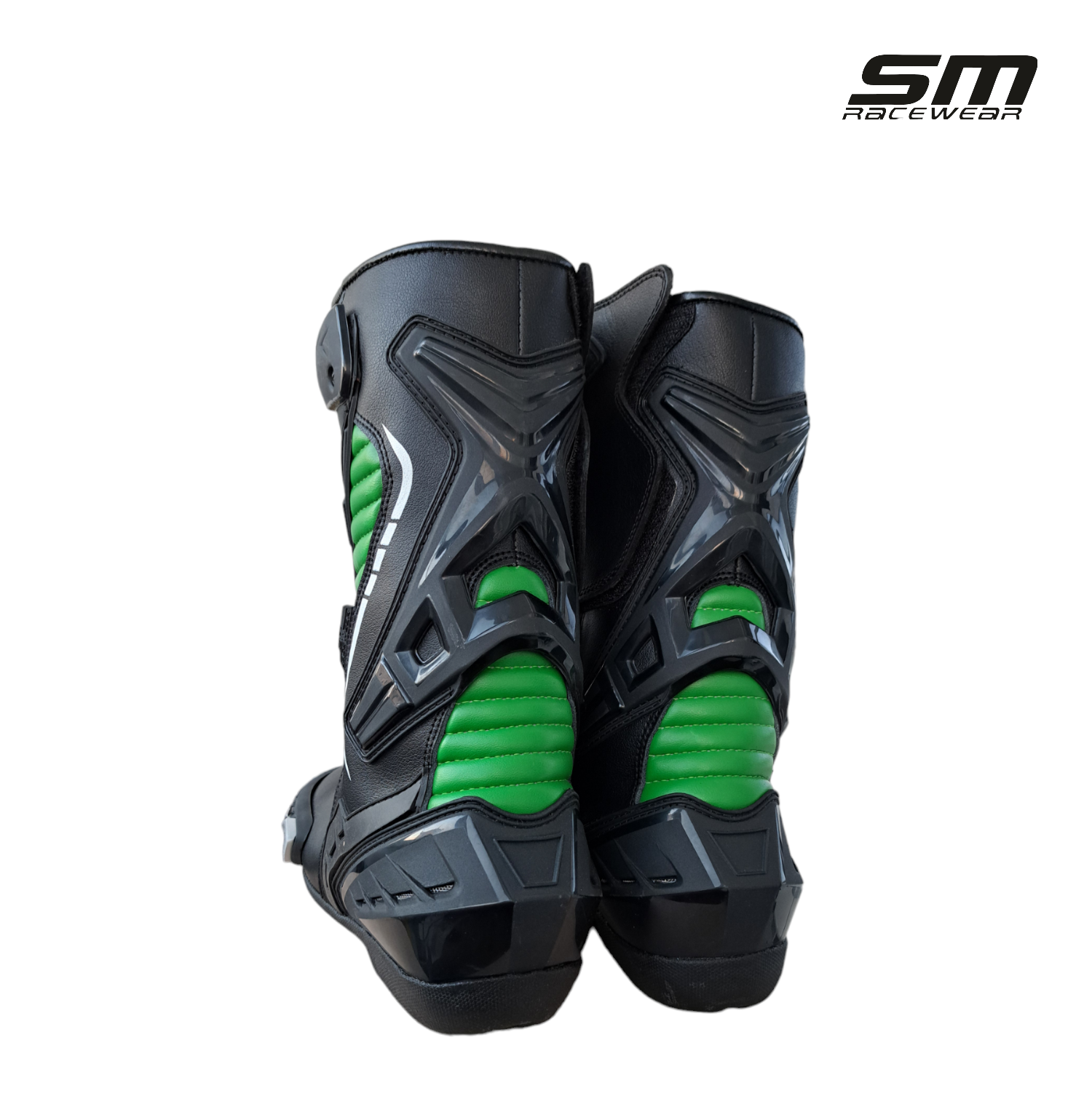 Cizme moto SM Racewear Detroit Long - piele naturala si compozit, protectii calcai-degete-lateral, aerisiri si mobilitate excelenta [9]