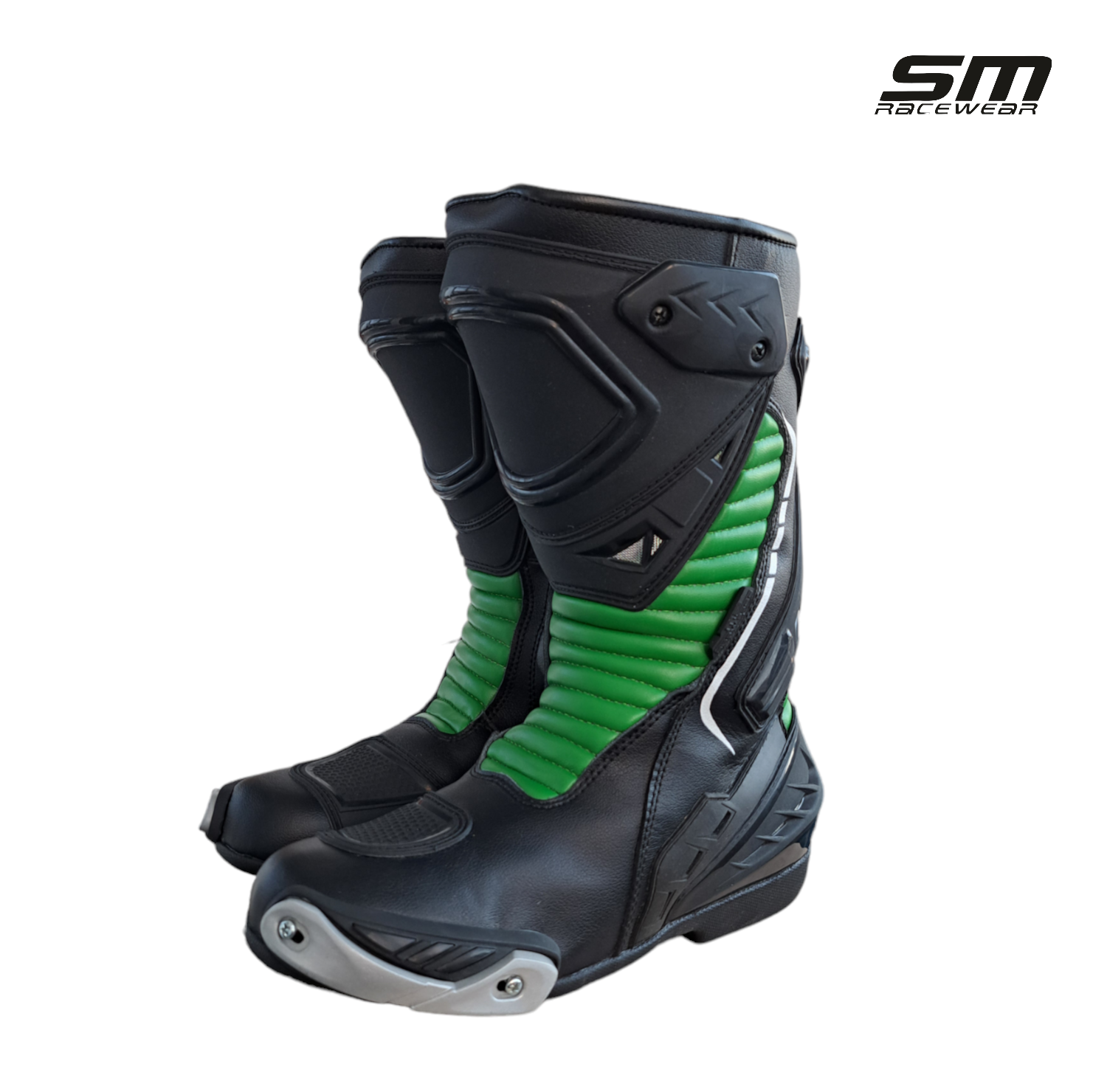Cizme moto SM Racewear Detroit Long - piele naturala si compozit, protectii calcai-degete-lateral, aerisiri si mobilitate excelenta [6]