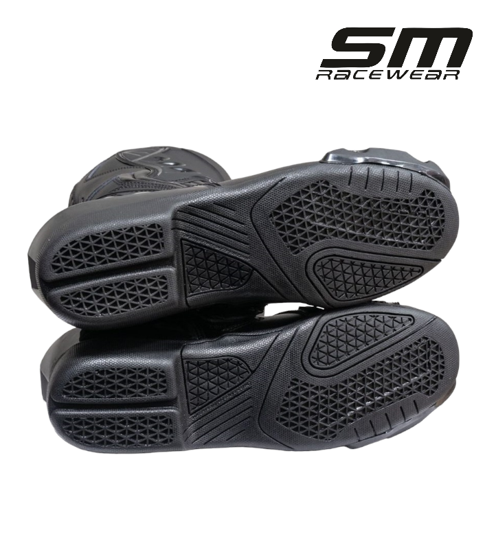 Cizme moto SM Racewear Detroit Long - piele naturala si compozit, protectii calcai-degete-lateral, aerisiri si mobilitate excelenta [2]