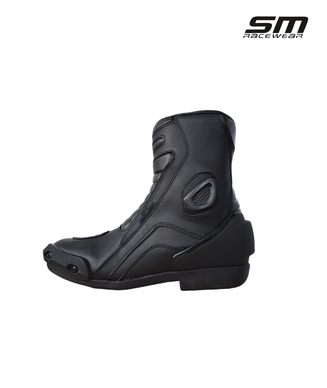 Cizme moto SM Racewear Detroit Short - piele naturala si compozit, protectii calcai-degete-lateral si mobilitate ridicata [2]