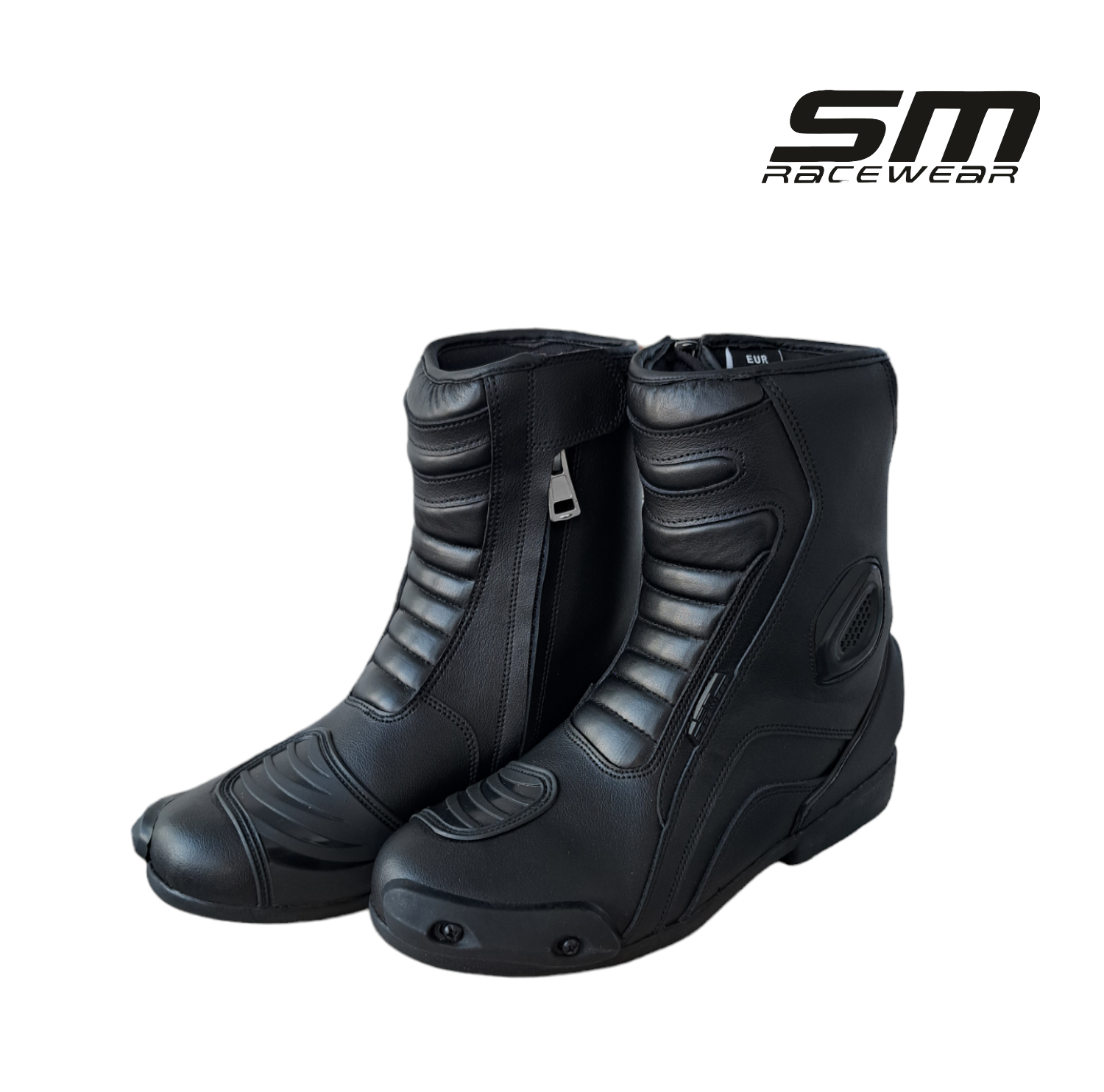 Cizme moto SM Racewear Detroit Short - piele naturala si compozit, protectii calcai-degete-lateral si mobilitate ridicata [1]