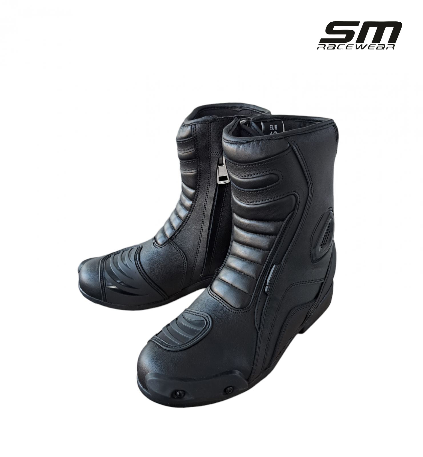 Cizme moto SM Racewear Detroit Short - piele naturala si compozit, protectii calcai-degete-lateral si mobilitate ridicata [5]