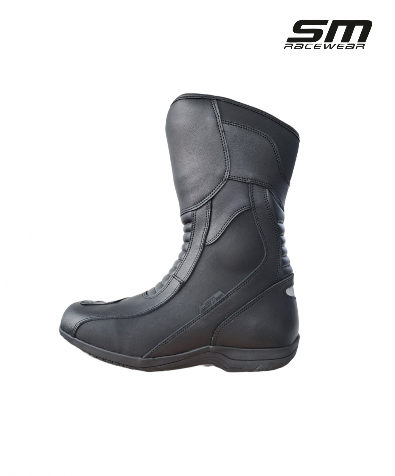 Cizme moto SM Racewear Jasper - piele naturala si materiale compozite, protectii calcai-degete, flexibilitate si element reflectorizant [1]