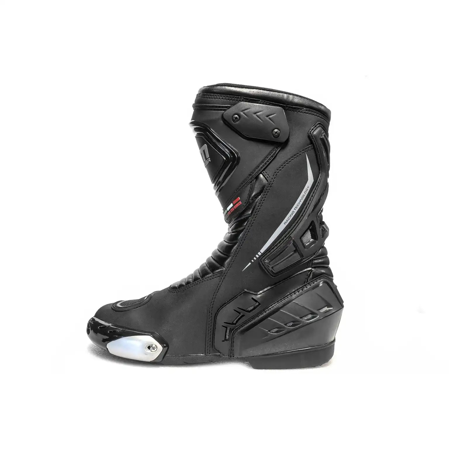 Cizme moto SM Racewear Blade - piele naturala si compozit, protectii calcai-degete-lateral [2]