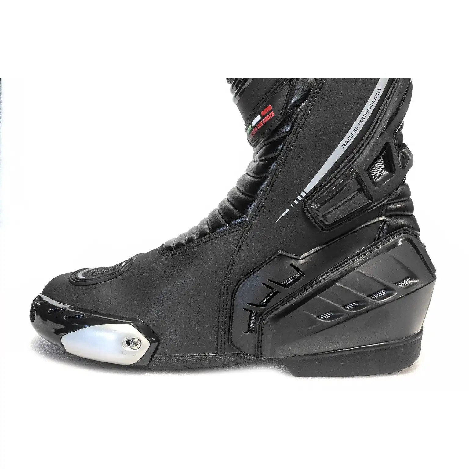 Cizme moto SM Racewear Blade - piele naturala si compozit, protectii calcai-degete-lateral [3]