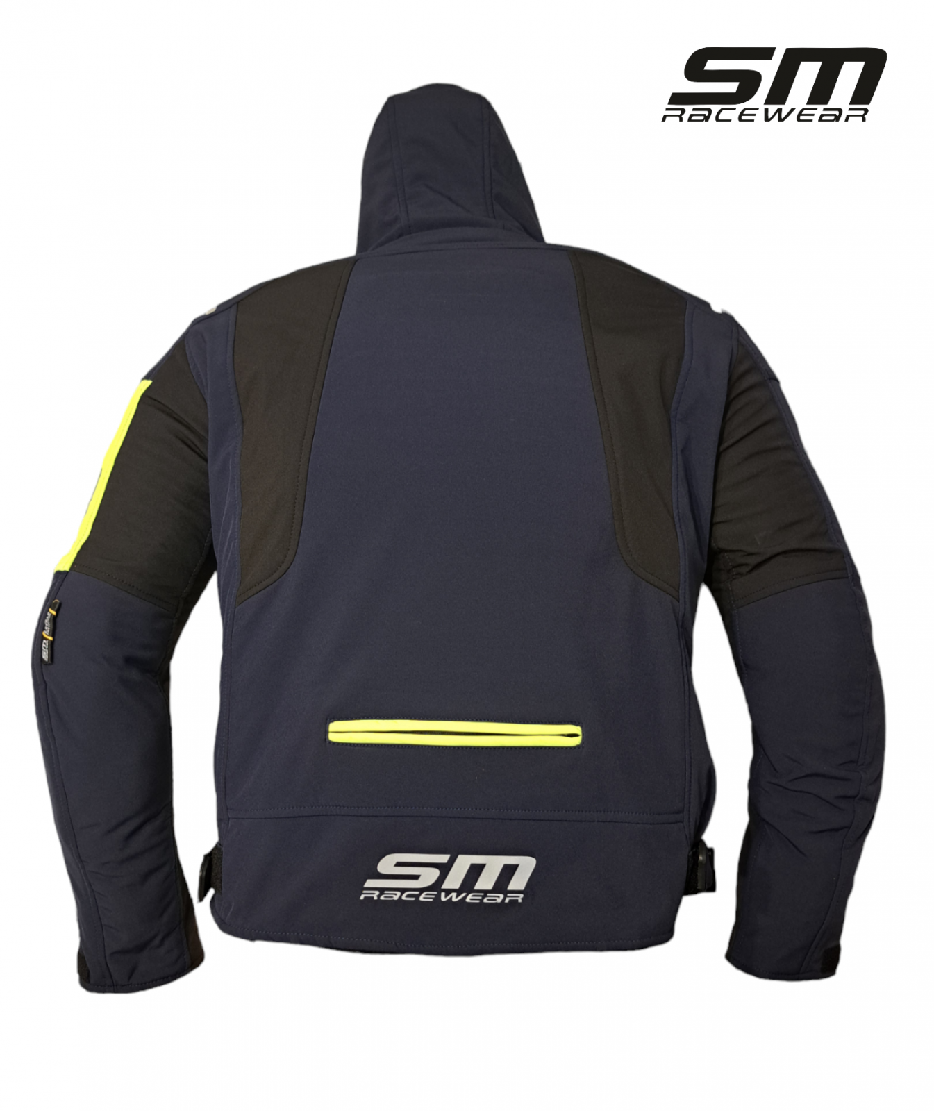 Geaca moto SM Racewear Lima Softshell - Material moale si rezistent la vant, Gluga detasabila, Ventilatie pe piept, Protectii CE (umeri/coate/spate) [1]