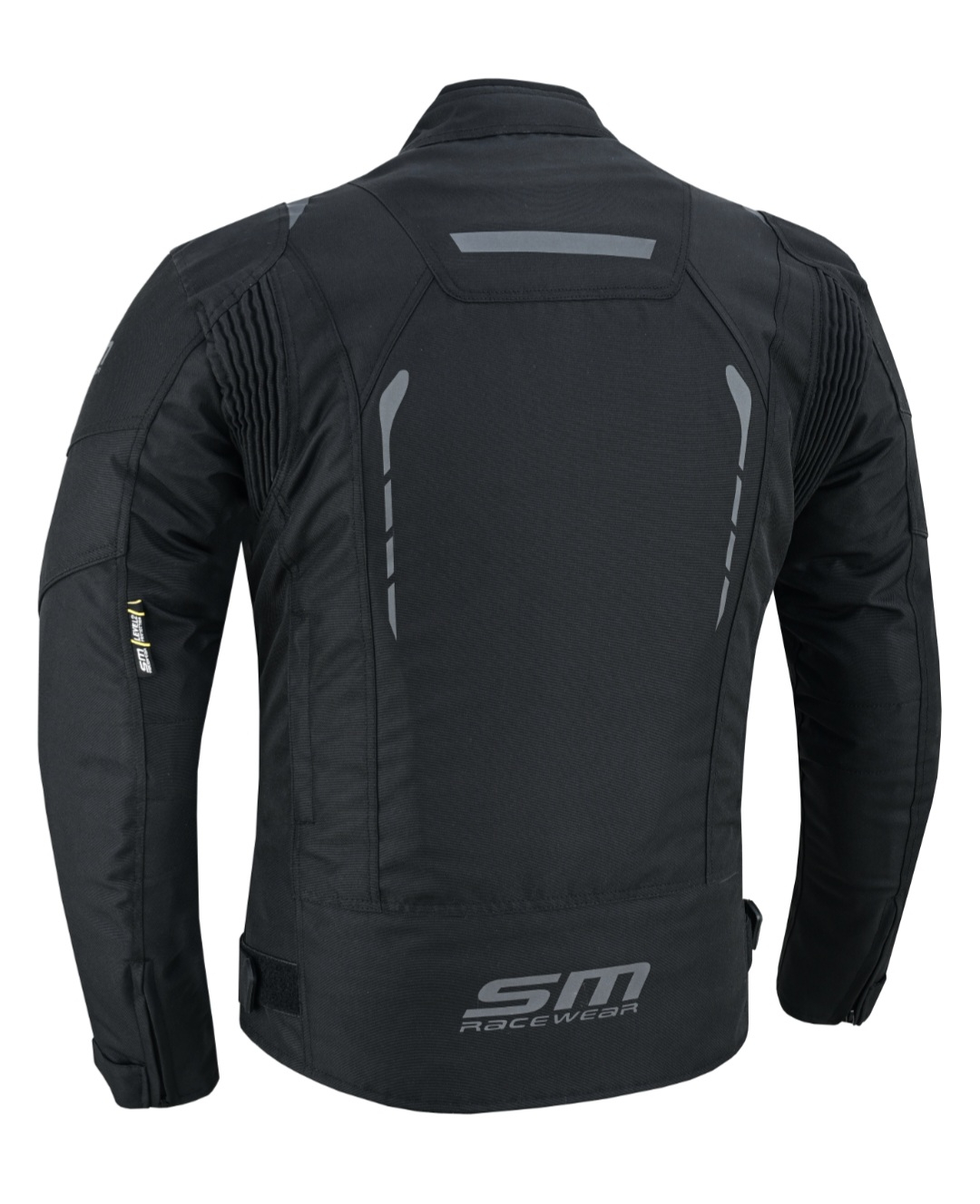 Geaca moto textila SM Racewear Master - Barbati - 4 Sezoane - Impermeabila si Ventilata - Protectii CE - Alb/Negru [2]