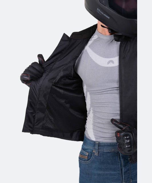 Geaca moto textil Course Vento Mesh - barbati, protectii CE, negru [4]