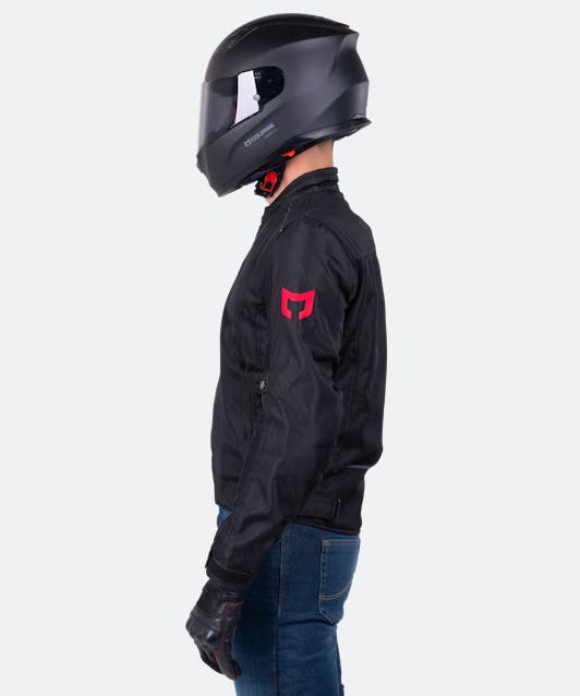 Geaca moto textil Course Vento Mesh - barbati, protectii CE, negru [2]