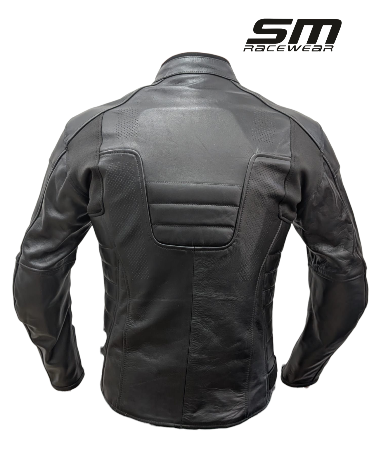 Geaca moto SM Racewear Hiflow - Piele naturala de bovina, Zone perforate pentru ventilatie, Captuseala detasabila, Protectii CE (umeri/coate/spate) [1]