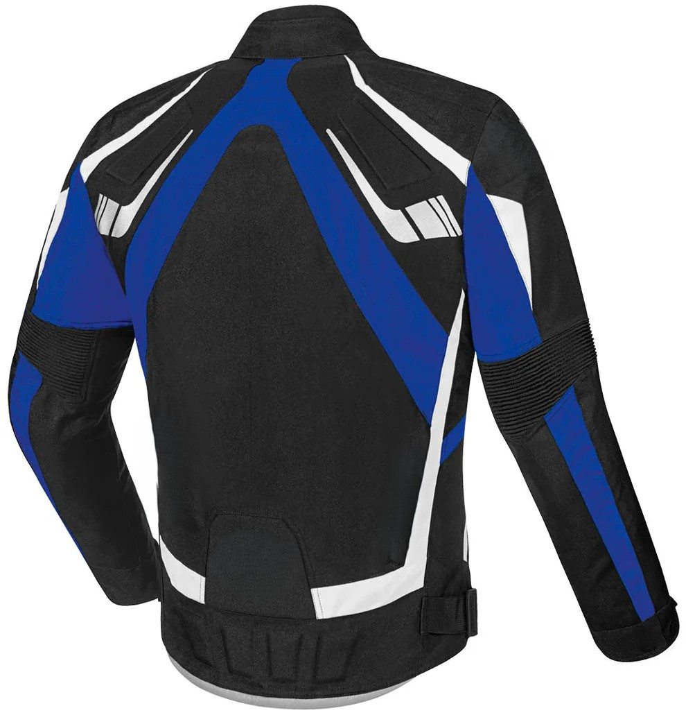 Geaca moto textila Speed Blue - Sport & Urban - Impermeabila, Ventilata - Protectii CE - Negru/Albastru [1]