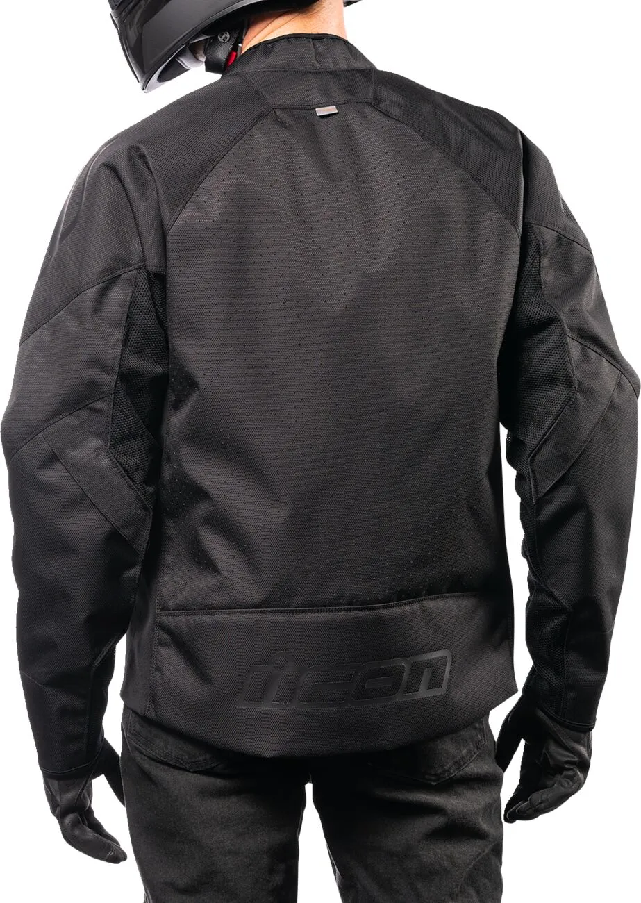 Geaca moto textila Icon Hooligan Ultrabolt Negru - Barbati - Vara - Ventilata integral - Protectii CE , D3O pentru Coate, Umeri si Coloana [3]
