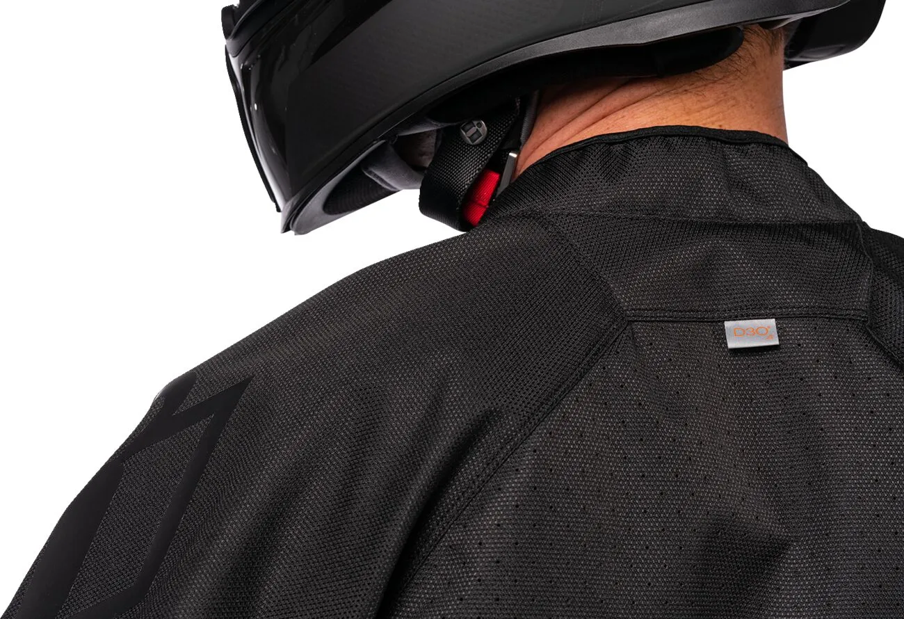 Geaca moto textila Icon Hooligan Ultrabolt Negru - Barbati - Vara - Ventilata integral - Protectii CE , D3O pentru Coate, Umeri si Coloana [9]