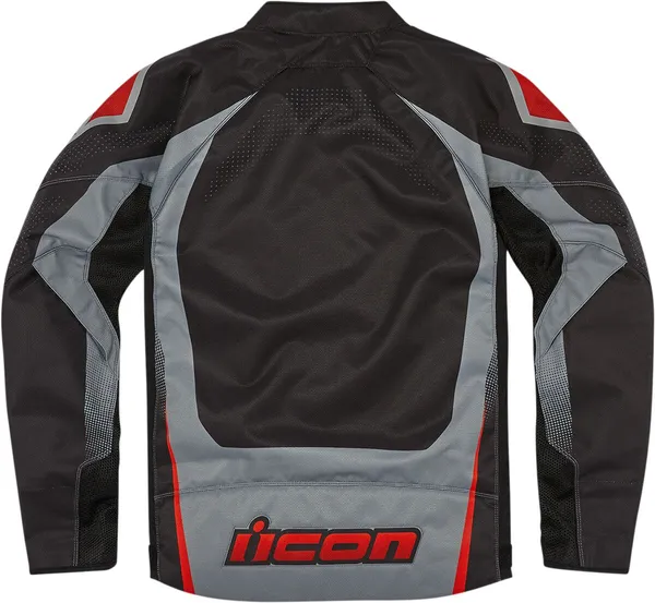 Geaca moto textila Icon Hooligan Ultrabolt - Barbati - Vara - Ventilata integral - Protectii CE , D3O pentru Coate, Umeri si Coloana [1]