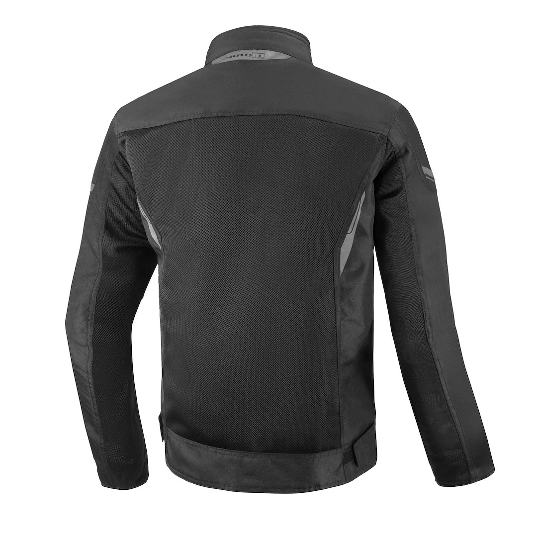 Geaca moto textila Moto ID Stelvio - Barbati - Impermeabila si Ventilata - Protectii CE coate si umeri - Negru [1]