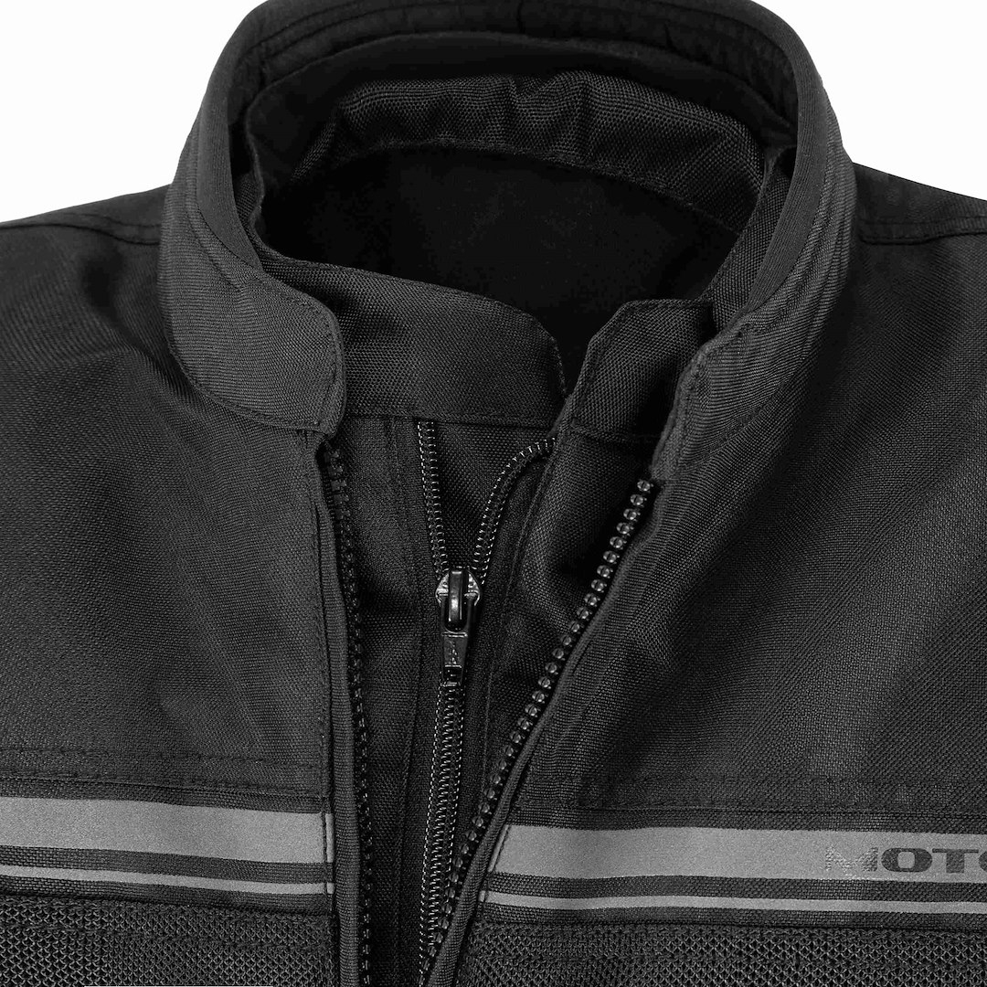 Geaca moto textila Moto ID Stelvio - Barbati - Impermeabila si Ventilata - Protectii CE coate si umeri - Negru [2]