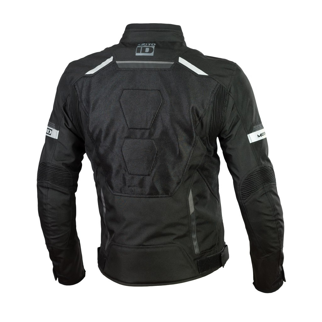 Geaca moto textila Moto ID Vertex - Barbati - Impermeabila si Ventilata - Protectii CE coate si umeri - Negru [1]