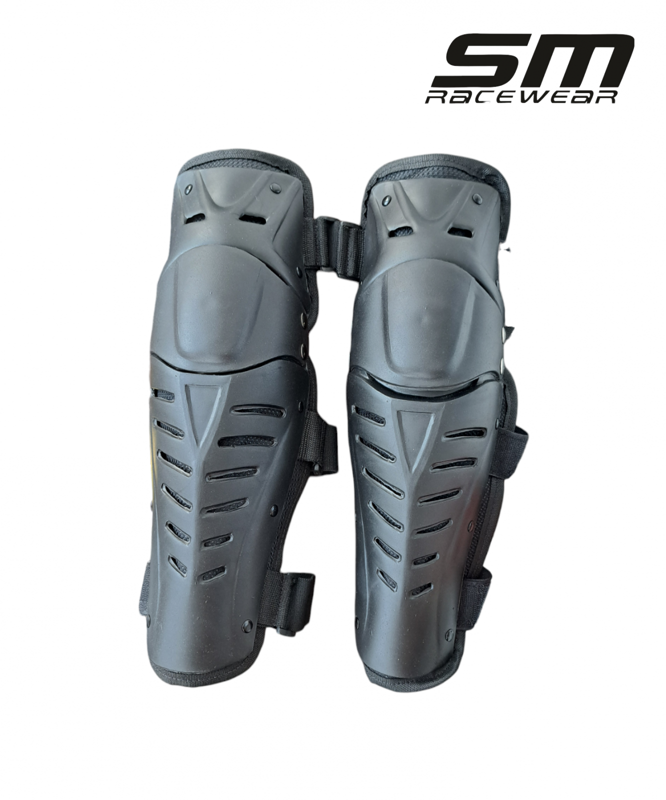 Genunchiere SM Racewear Titan - Intarituri din plastic, burete interior, ventilatie activa si prindere cu benzi elastice Velcro [3]
