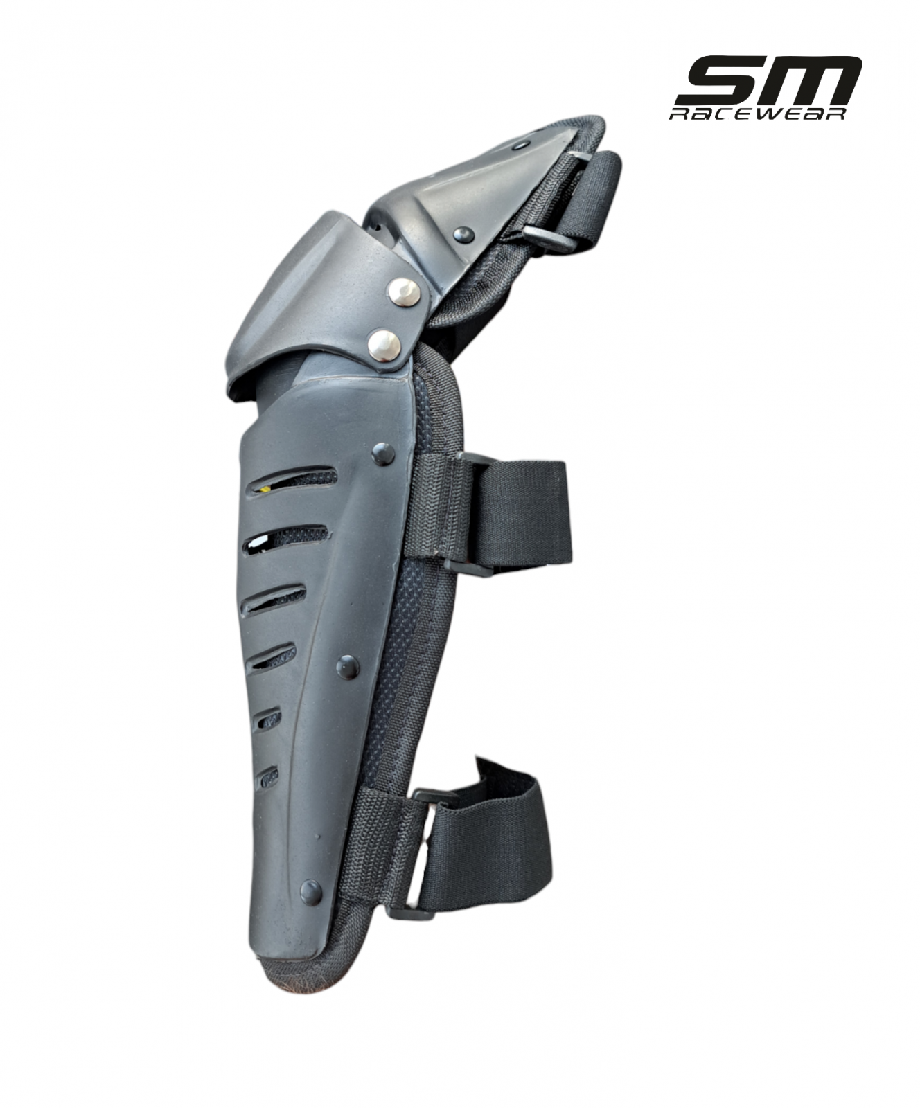 Genunchiere SM Racewear Titan - Intarituri din plastic, burete interior, ventilatie activa si prindere cu benzi elastice Velcro [2]