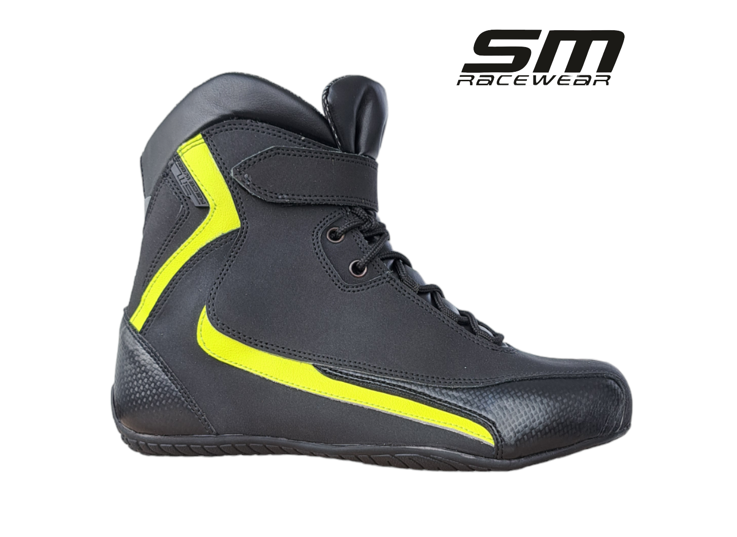 Ghete moto SM Racewear Astro Seven - constructie din piele si compozit, intarituri calcai-degete si insertii reflectorizante [3]