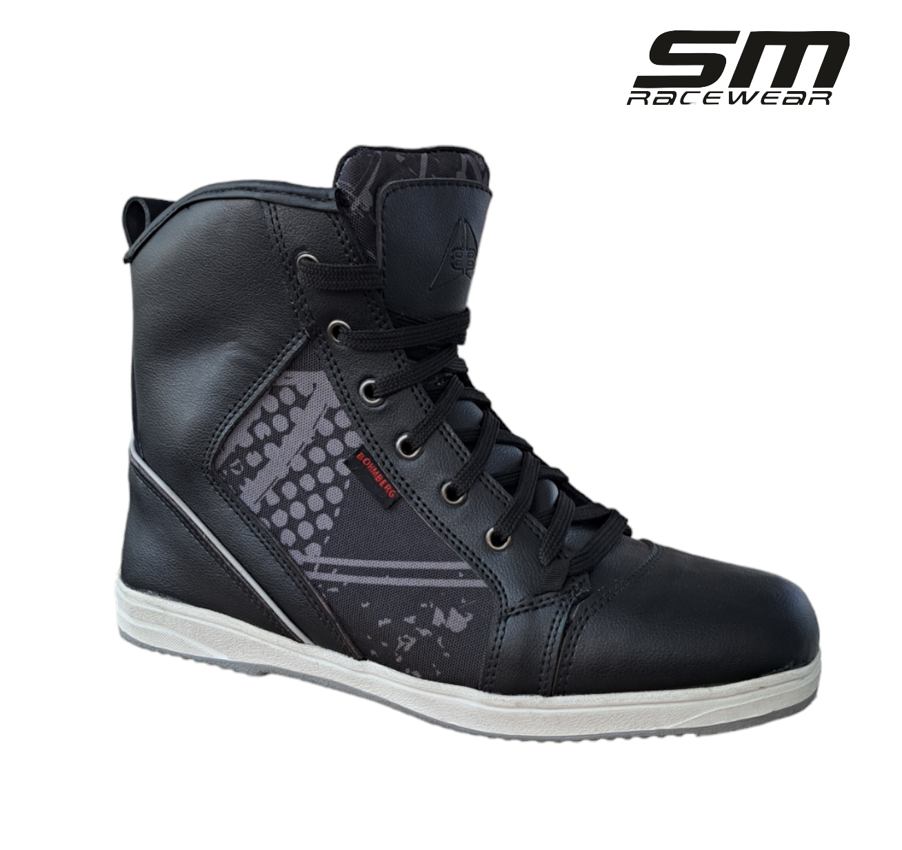 Ghete moto SM Racewear Sneak - piele si compozit, intarituri calcai-degete si protectie glezne, model peste incheietura [2]