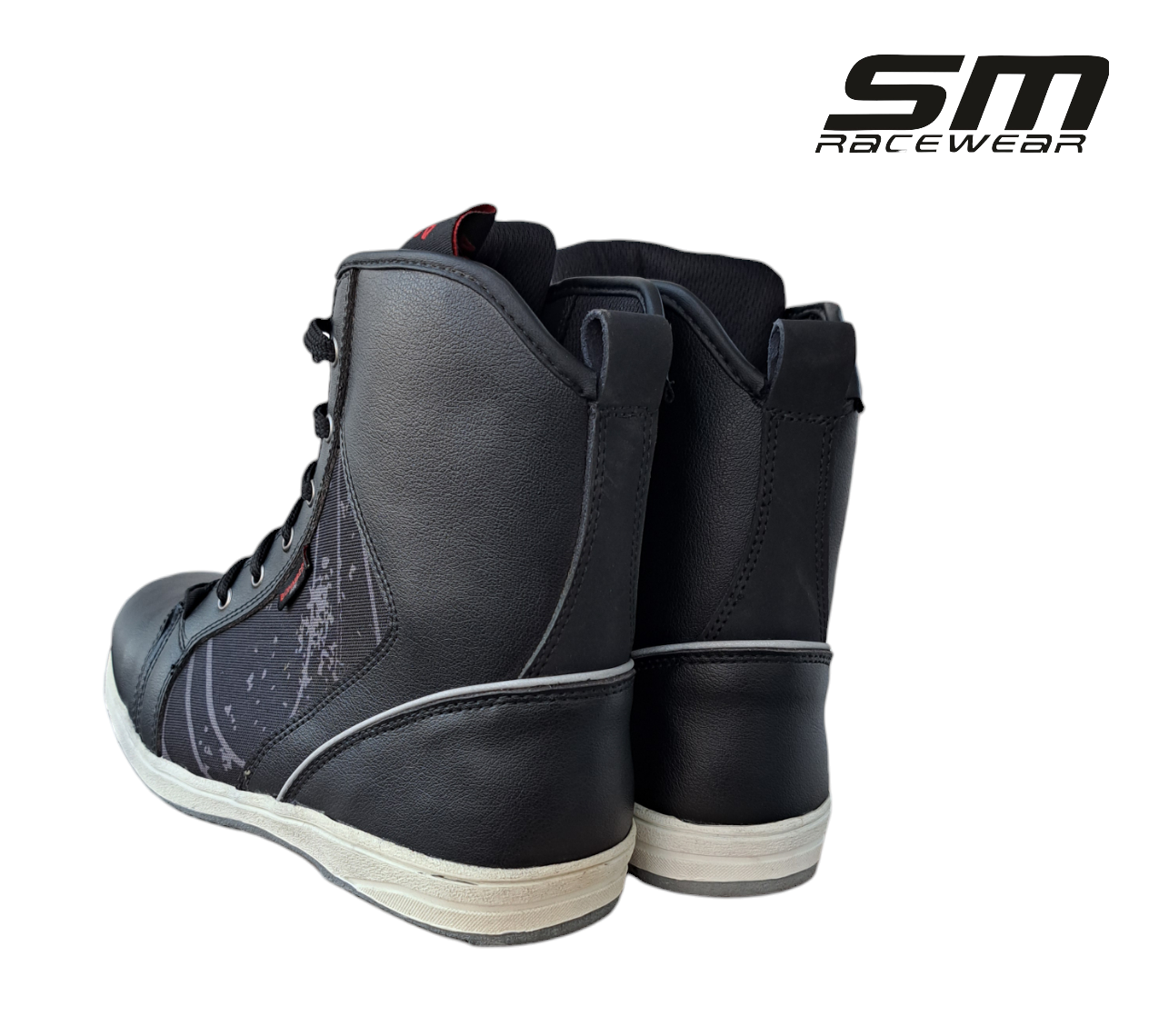 Ghete moto SM Racewear Sneak - piele si compozit, intarituri calcai-degete si protectie glezne, model peste incheietura [5]
