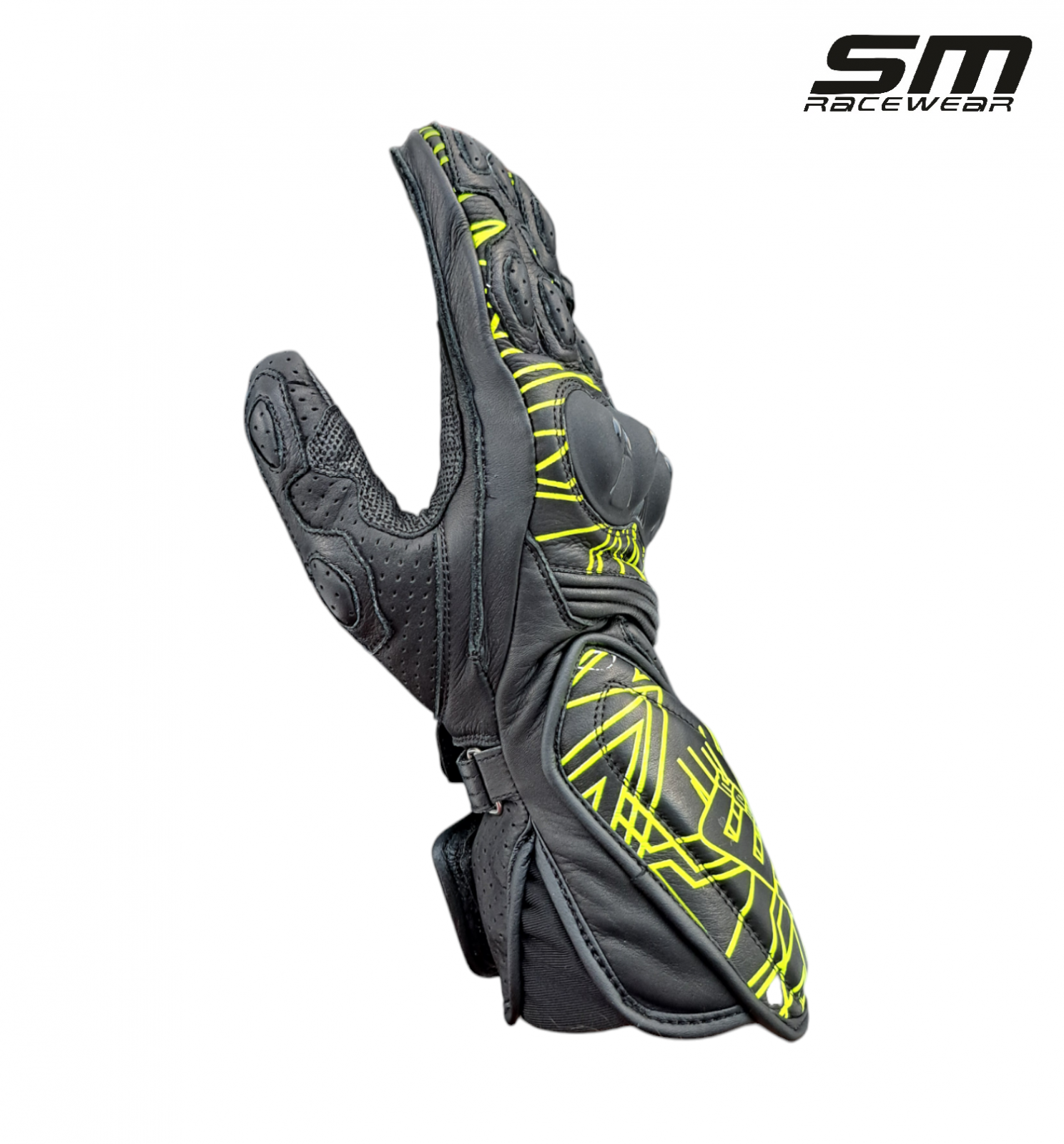 Manusi moto SM Racewear Akira - piele bovina dublata, protectii compozite extinse și sistem dublu de inchidere, diverse culori [2]