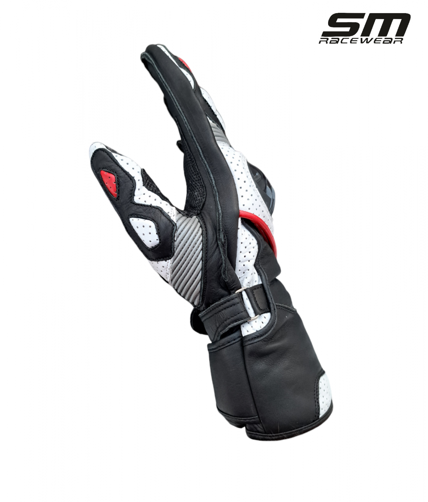 Manusi moto SM Racewear Alp - piele bovina dublata, protectii compozite antebrat-degete si sistem dublu de inchidere, diverse culori [2]