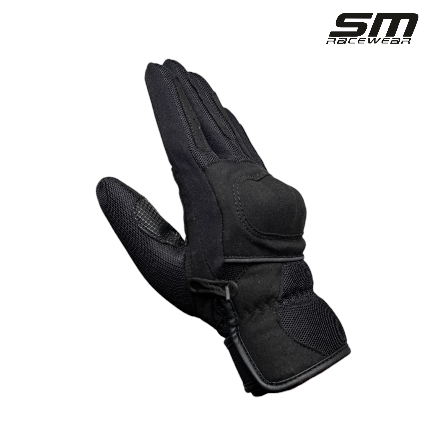 Manusi moto SM Racewear City Pro - material textil ventilat, protectii monturi si palma intarita [5]