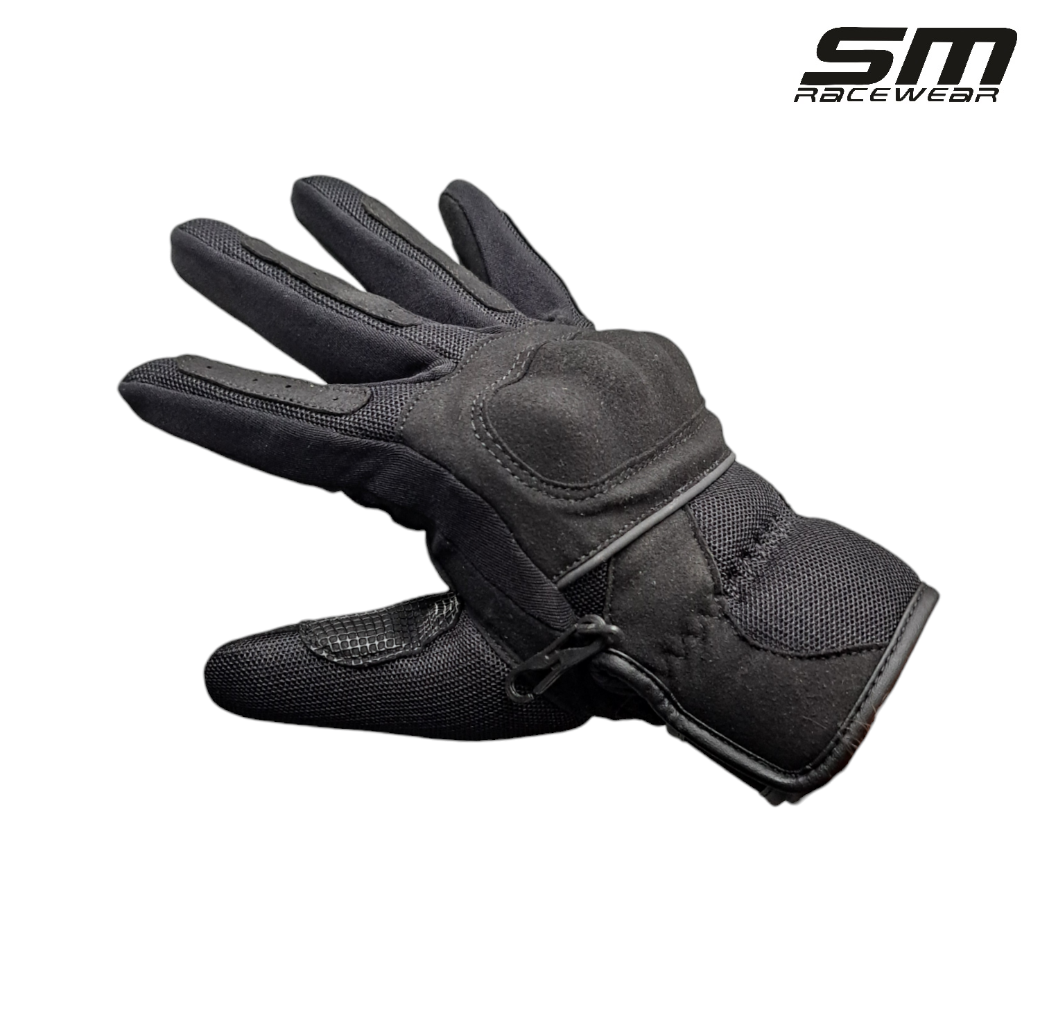 Manusi moto SM Racewear City Pro - material textil ventilat, protectii monturi si palma intarita [3]