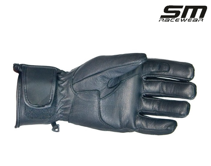 Manusi moto din piele bovina SM Racewear Cursier Touring - Barbati - Touring - Protectii monturi - Palma dublata [3]