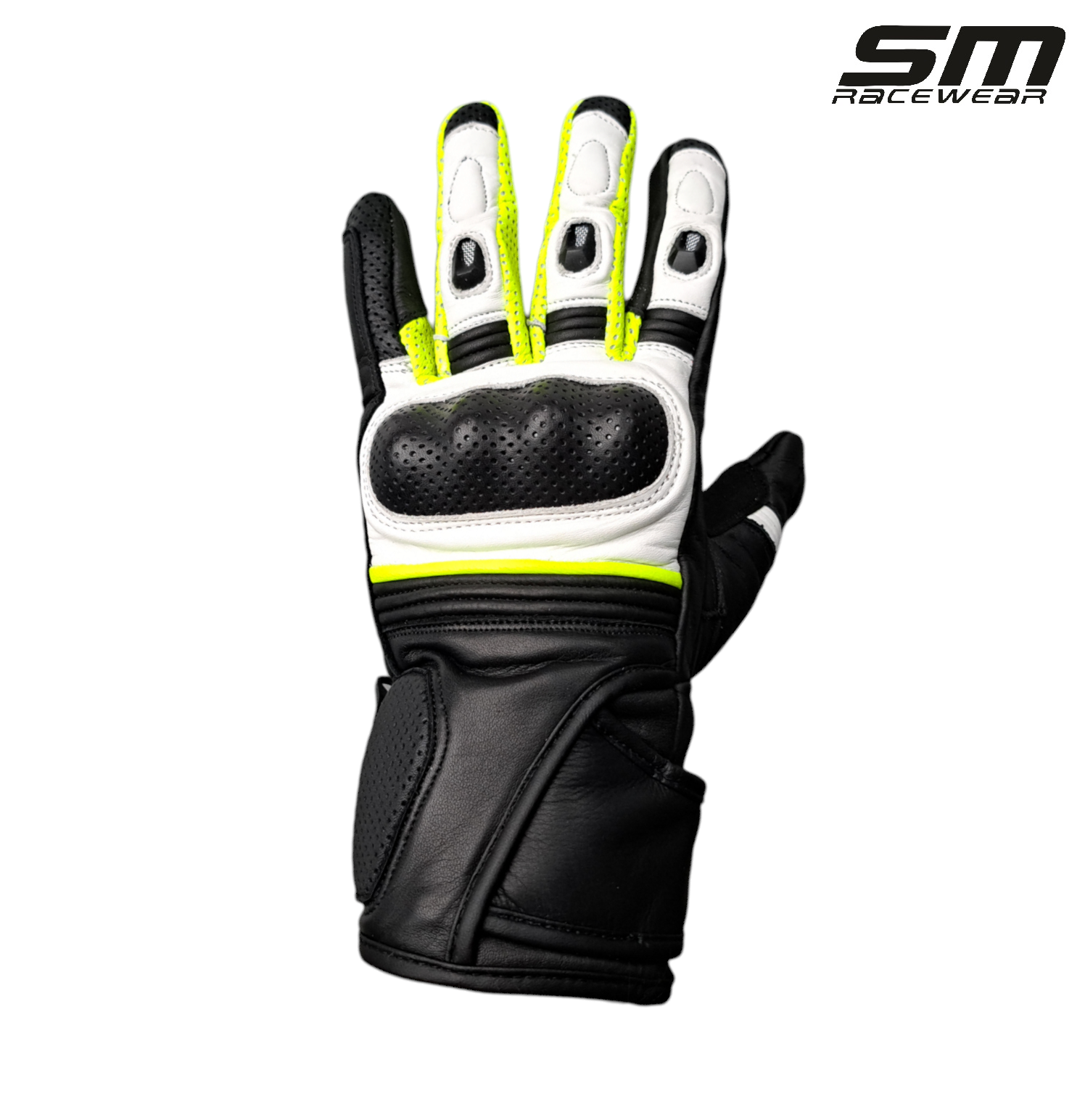 Manusi moto SM Racewear Riker - piele bovina dublata, protectii compozite extinse si sistem dublu de inchidere [3]