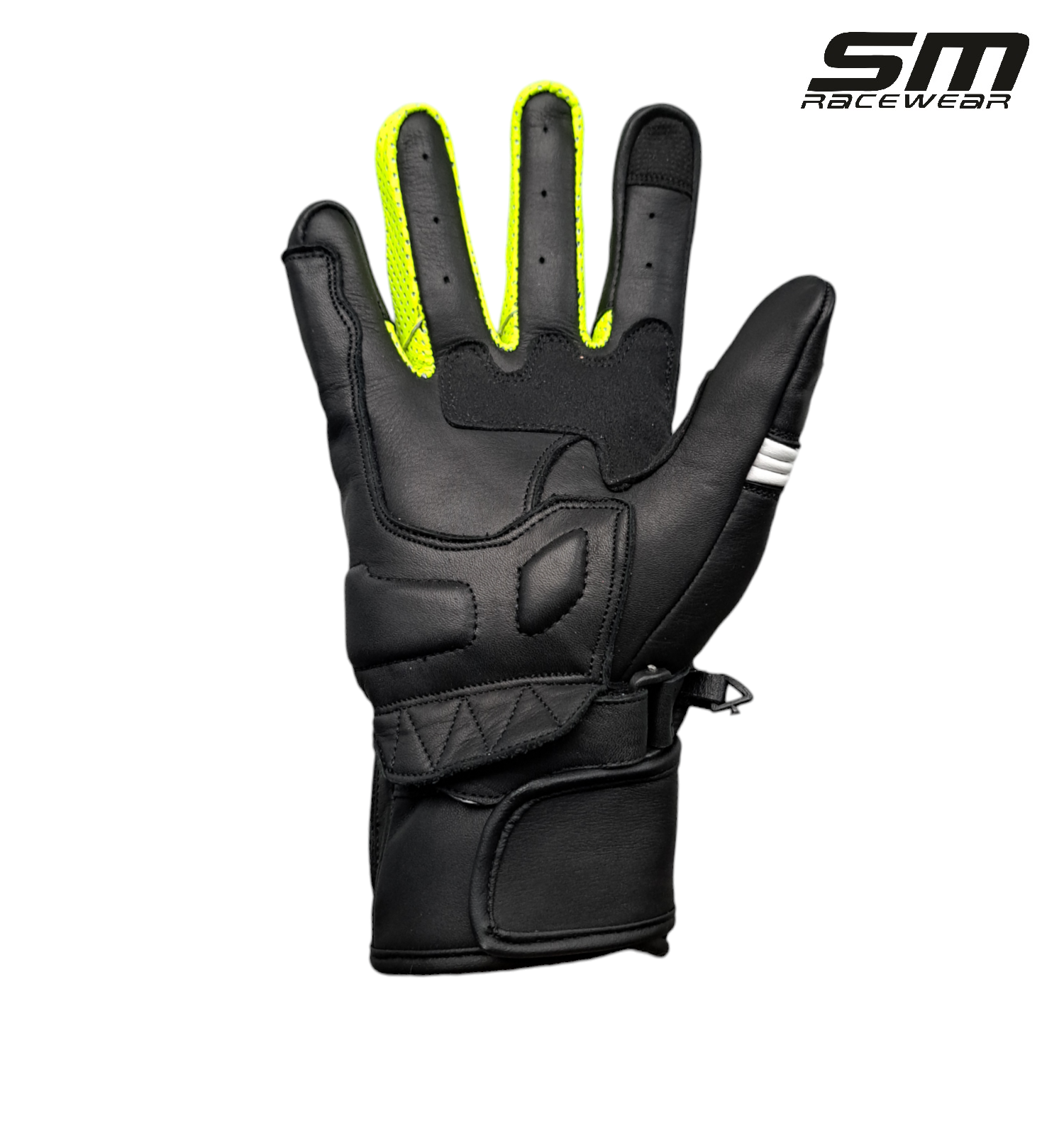 Manusi moto SM Racewear Riker - piele bovina dublata, protectii compozite extinse si sistem dublu de inchidere [2]