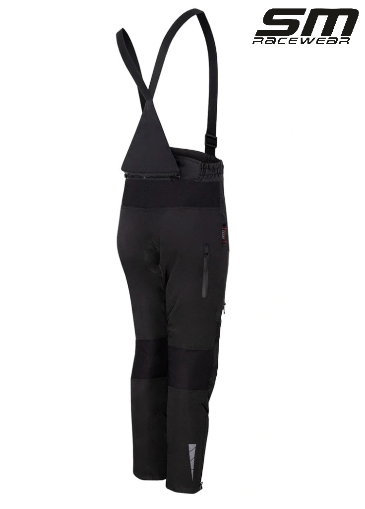 Pantaloni moto textili SM Racewear Highland Lady - 4 Sezoane - Impermeabili si Windproof - Protectii CE - Negru [1]