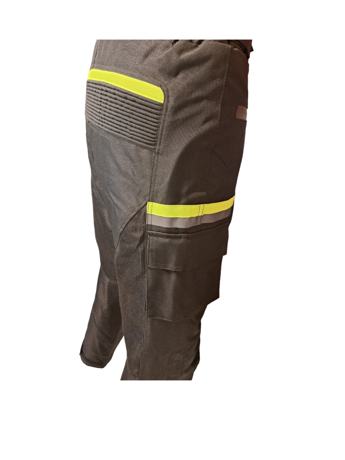 Pantaloni moto textili SM Racewear MeshTech - Barbati - Vara - Ventilati si Impermeabili - Protectii CE - Negru/Neon [9]