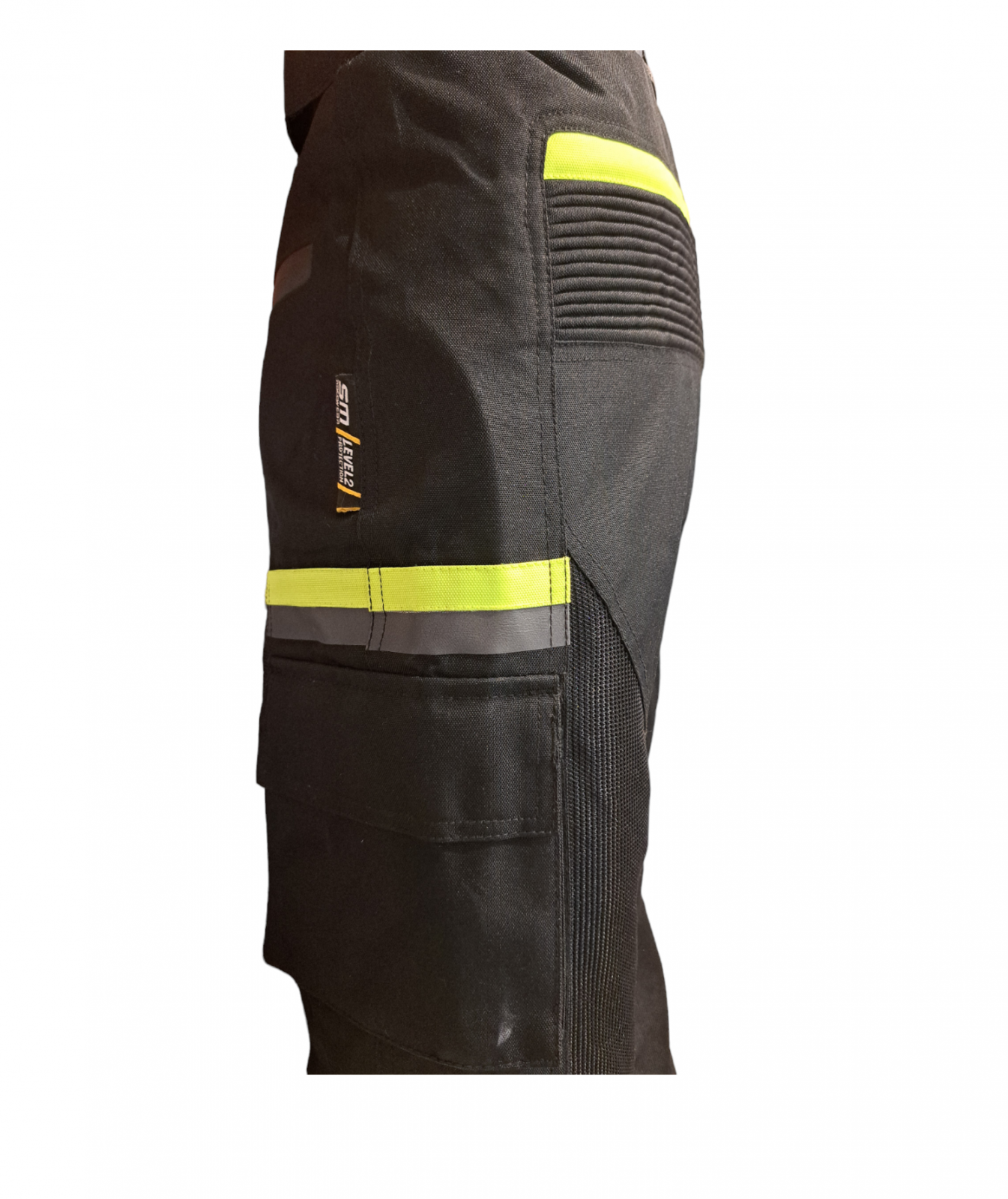 Pantaloni moto textili SM Racewear MeshTech - Barbati - Vara - Ventilati si Impermeabili - Protectii CE - Negru/Neon [10]