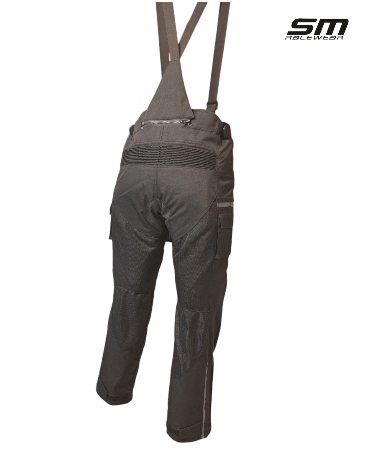 Pantaloni moto textili SM Racewear MeshTech - Barbati - Vara - Ventilati si Impermeabili - Protectii CE - Negru/Neon [4]