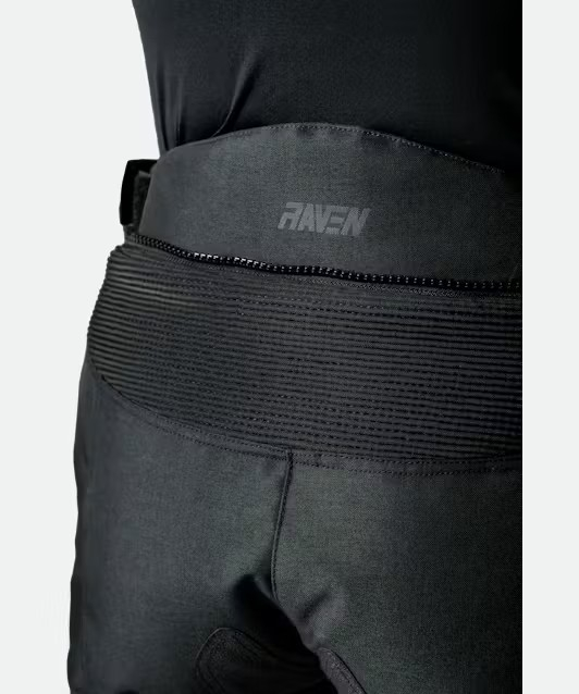 Pantaloni moto textili Raven Ostrava Air Lady (Dama) - Ventilati - Protectii CE genunchi - Negru [5]