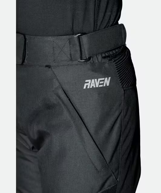 Pantaloni moto textili Raven Ostrava Air Lady (Dama) - Ventilati - Protectii CE genunchi - Negru [6]