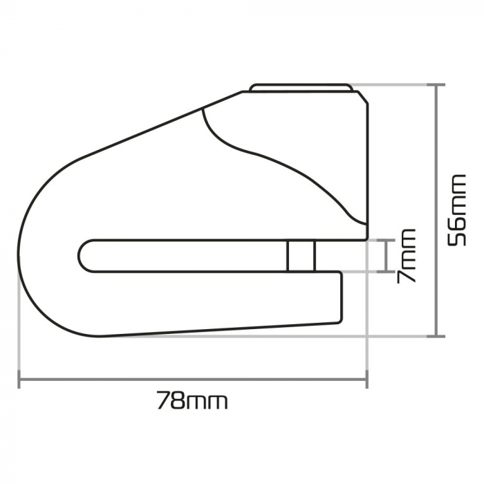 Blocator disc Oxford Quartz XD6 Disc Lock [3]