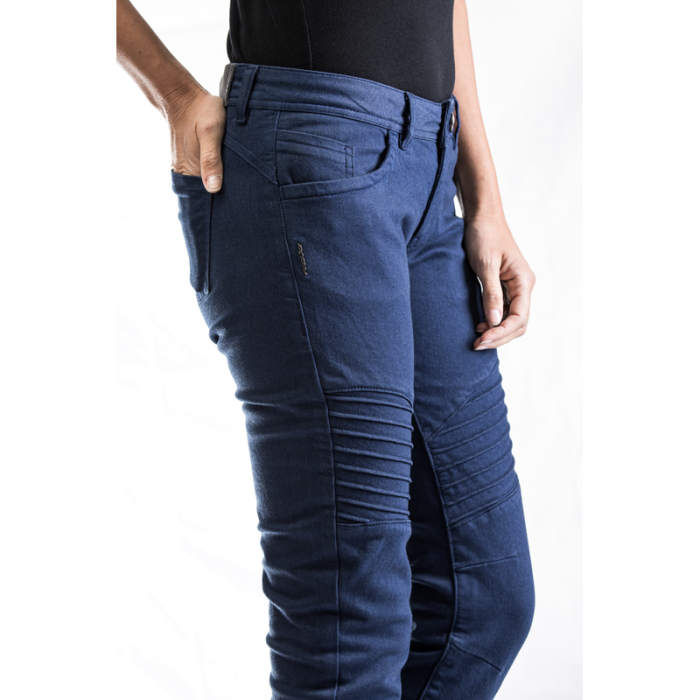 Blugi (jeans) moto femei Ixon model Vicky culoare: Navy (albastru) (Cordura® Denim) [3]