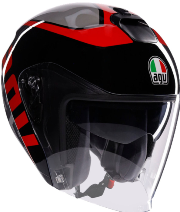 Cască AGV Irides  Negru / Gri / Roșu [1]