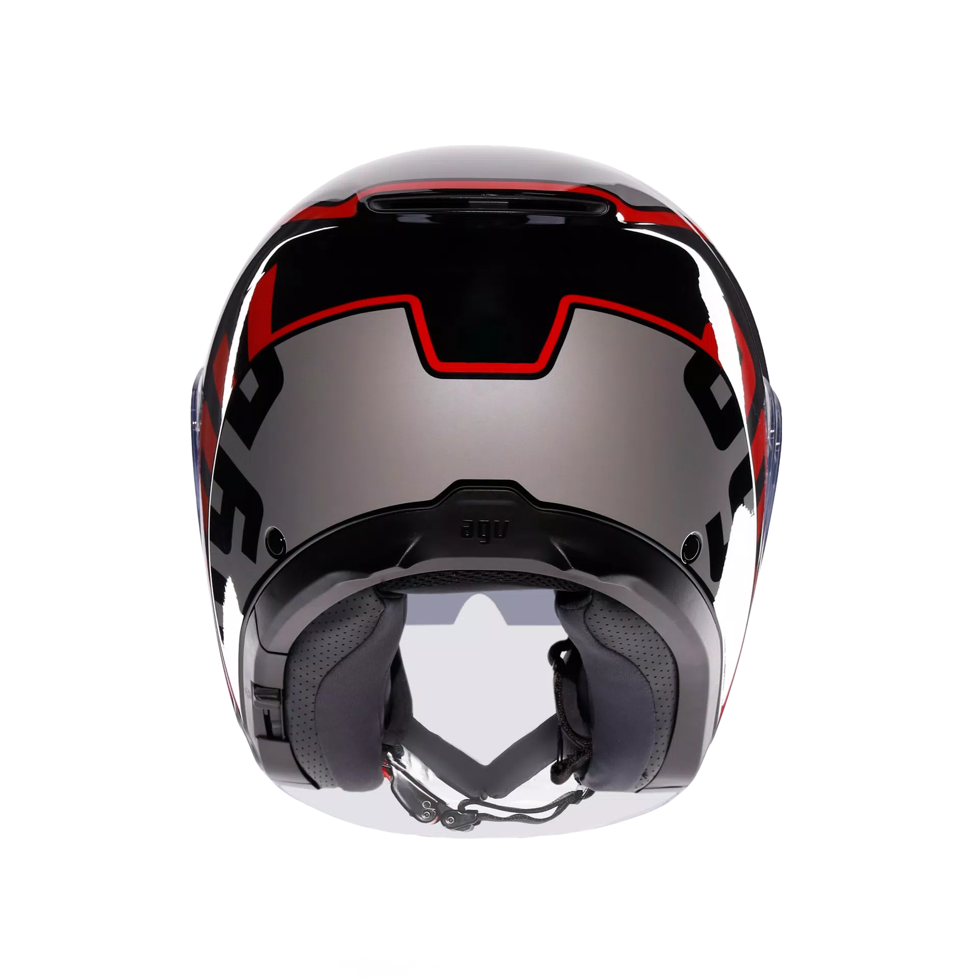 Cască AGV Irides  Negru / Gri / Roșu [4]
