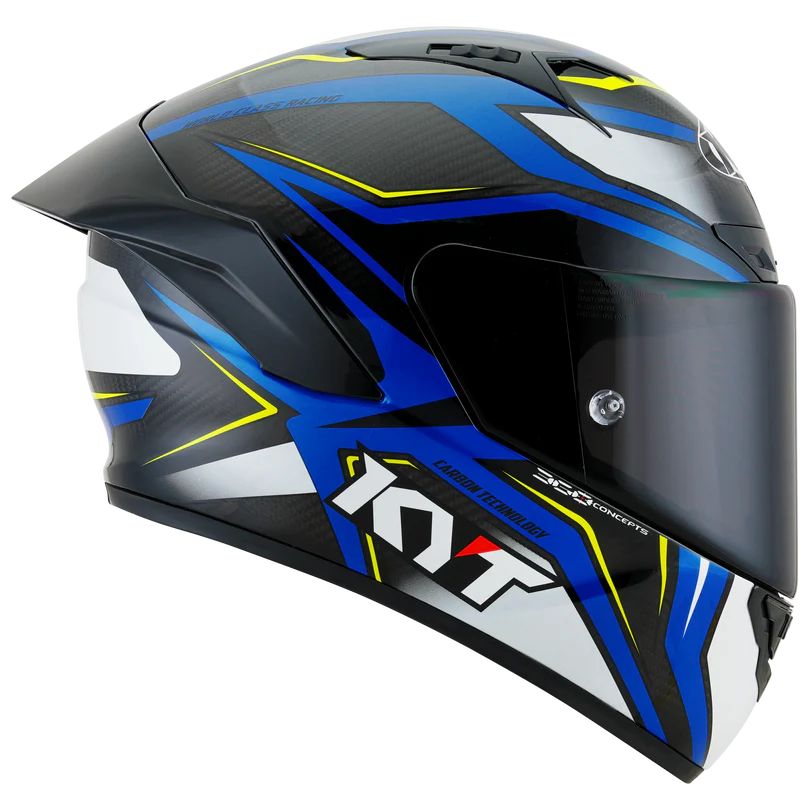 Casca KYT NZ Race Carbon Stride Blue [3]