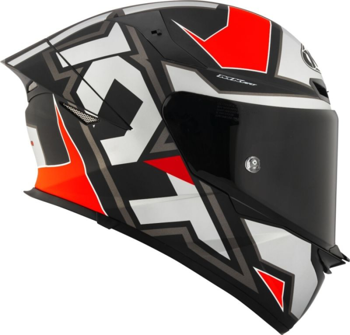 Cască KYT TT-Revo Electron Matt Grey/Red [2]