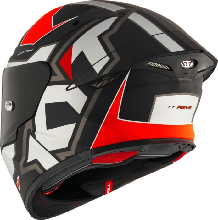 Cască KYT TT-Revo Electron Matt Grey/Red [3]