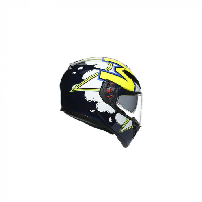 Casca moto AGv K3 SV MULTI ECE DOT - BUBBLE BLUE/WH/YELLOW FLUO [1]