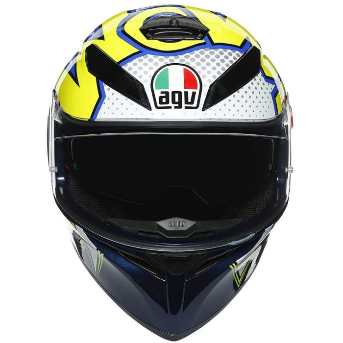 Casca moto AGV K3 SV MULTI ECE DOT - BUBBLE BLUE/WH/YELLOW FLUO [3]