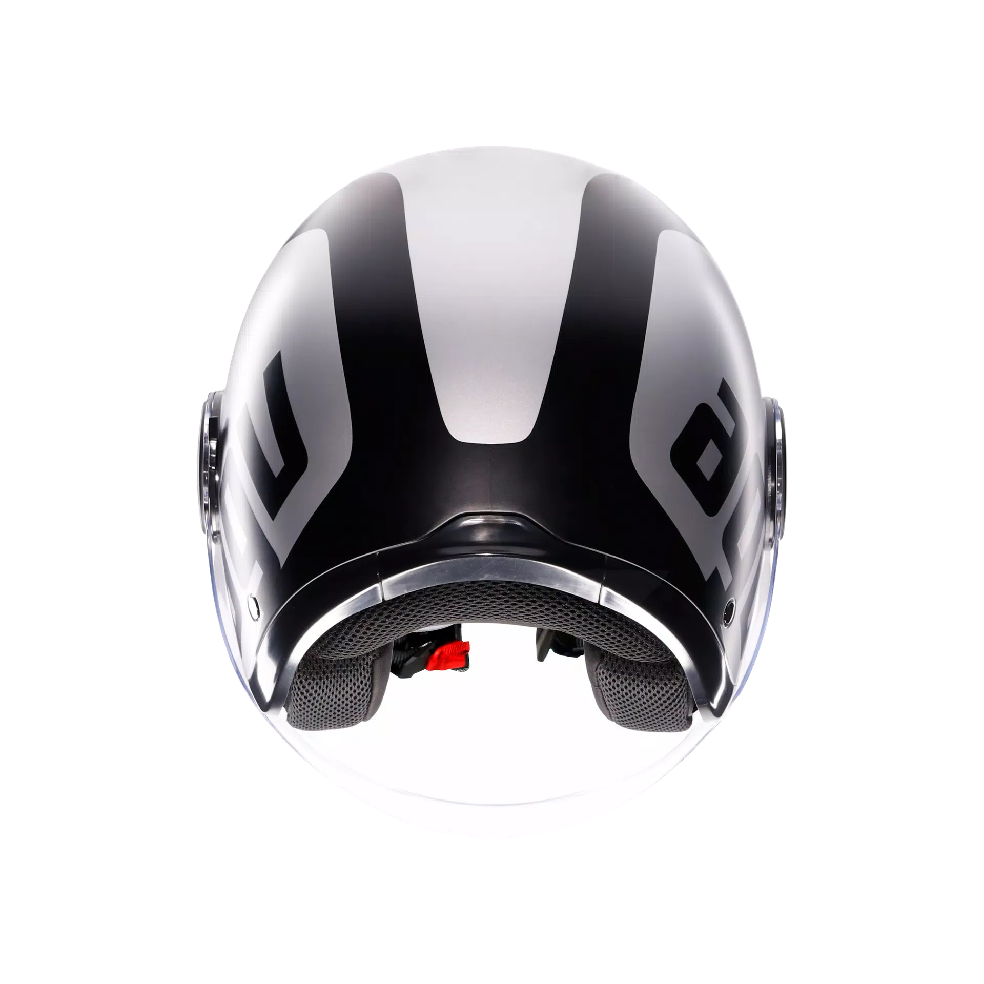 CASCA MOTO ETERES RIMINI MATT GREY/BLACK OPEN FACE [4]