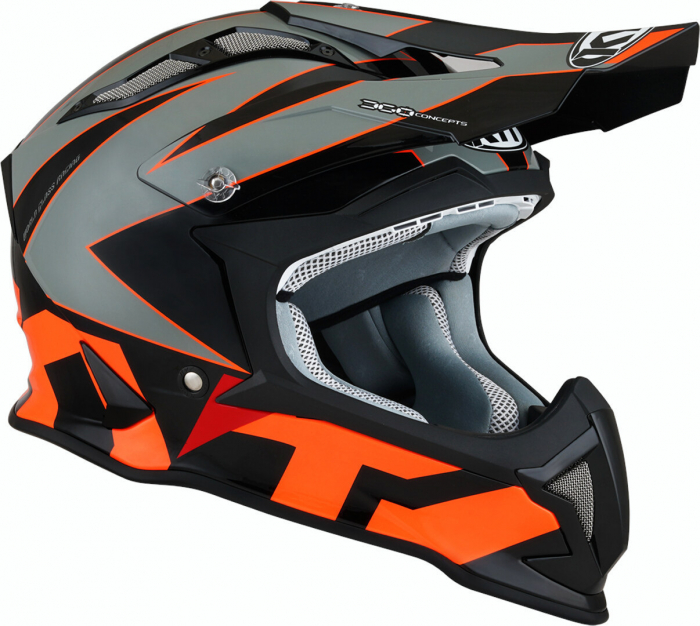 Casca de motocross KYT Strike Eagle Blinking [3]